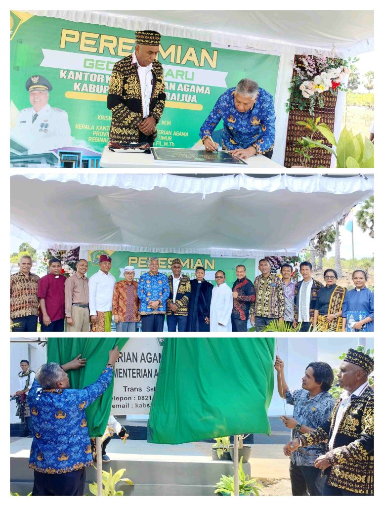 Resmikan Kantor Kementrian Agama, Ini Pesan Wakil Bupati Sabu Raijua