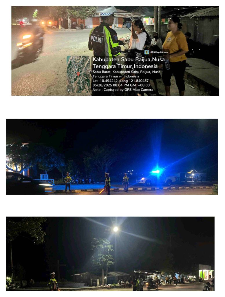 Tingkatkan Kesadaran Berlalulintas, Satlantas Polres Sabu Raijua Lakukan Patroli Rutin
