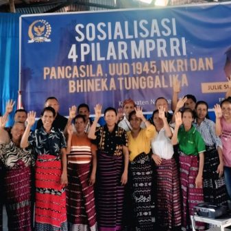 Sosialisasi 4 Pilar Kebangsaan Anggota MPR RI di Wolowea Nagekeo NTT Disambut Antusias