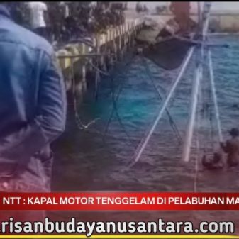 Kapal Motor Pengangkut Ternak Tenggelam di Pelabuhan Maropokot Mbay Flores