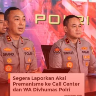 Tangkal Premanisme Polri Umumkan Nomor Pengaduan Cepat