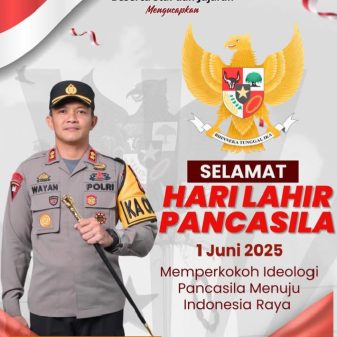 Kapolres Tolitoli Beserta Staf dan Jajaran Mengucapkan Selamat Hari Lahir Pancasila, 1 Juni 2025