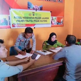 Polsek Galang Laksanakan Rikkes Berkala Bersama Tim Dokkes Polres Tolitoli