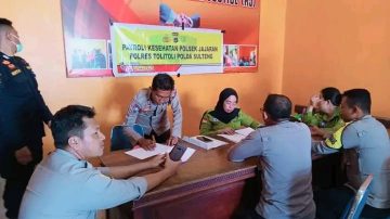 Polsek Galang Laksanakan Rikkes Berkala Bersama Tim Dokkes Polres Tolitoli