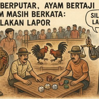 Dadu Berputar, Ayam Bertaji, Hukum Masih Berkata: “Silakan Lapor”