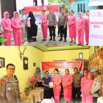 Polres Tolitoli Gelar Anjangsana Peringati Hari Bhayangkara ke-79: bentuk kepedulian kepada purnawirawan dan warakawuri