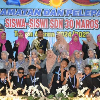 97 Anak Didik Dari SDN 30 Turikale Ikuti Penamatan Serta Pelepasan di Gedung Serbaguna Maros