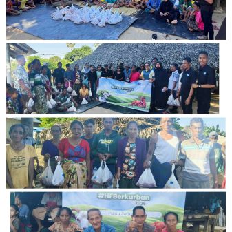 Berbagi dan Menebar Kebaikan Di Sabu Raijua, HF dan Yayasan GPS  Serahkan Hewan Kurban