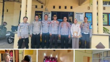 Tim Penilai Lomba Kebersihan Polres Pinrang Kunjungi Polsek Tiroang dalam Rangka HUT Bhayangkara ke-79