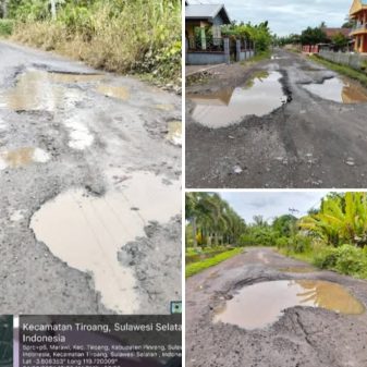 Warga Mengeluh Jalan Rusak,Butuh Perhatian Pemerintah.
