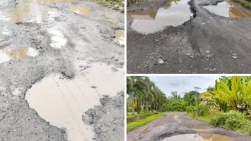 Warga Mengeluh Jalan Rusak,Butuh Perhatian Pemerintah.