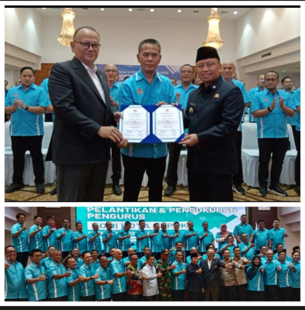 Herry Suprianto Dan Pengurus KONI Kota Depok Resmi Dilantik KONI Provinsi Jawa Barat