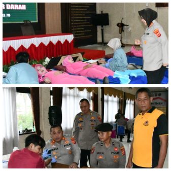 Semangat Bhayangkara, Polresta Cirebon Salurkan 1.000 Paket Sembako dan Gelar Pengobatan Gratis bagi Masyarakat