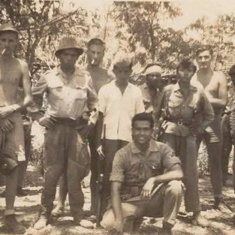 Foto Marinir Belanda dan TNI di Garis Demarkasi Status Quo 1948