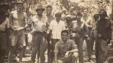Foto Marinir Belanda dan TNI di Garis Demarkasi Status Quo 1948