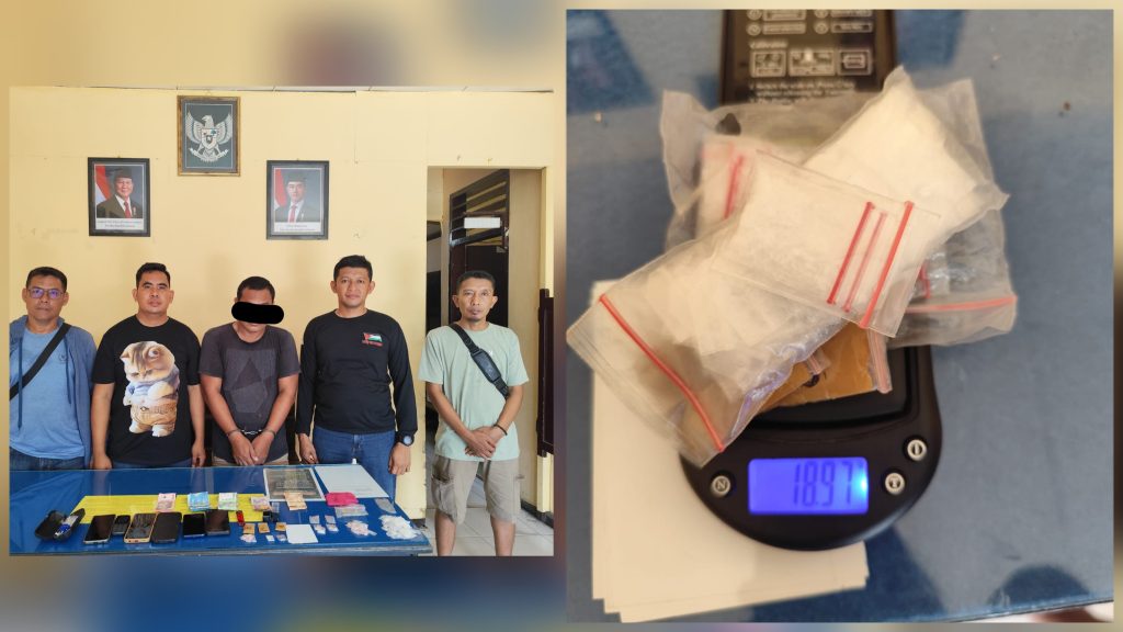 Polsek Dondo Tangkap Terduga Pengedar 79 Paket Sabu di Desa Pangkung