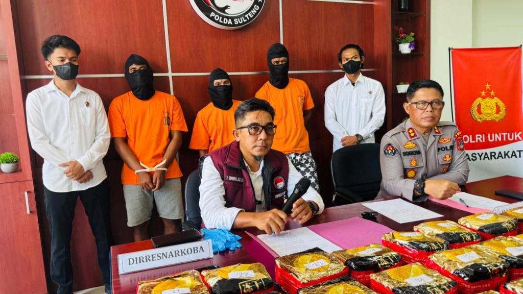 Polda Sulteng Gagalkan Penyelundupan 30 Kg Sabu di Tolitoli 3 Kurir Lintas Negara Dibekuk