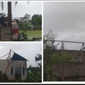 Bencana Angin Puting Beliung Terjang Desa Ginunggunng, Kecamatan Galang