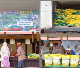 Gerakan Pangan Murah Polres Tolitoli, 2 Ton Beras Ludes Terjual dalam 30 Menit
