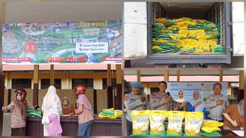 Gerakan Pangan Murah Polres Tolitoli, 2 Ton Beras Ludes Terjual dalam 30 Menit