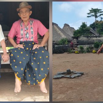 Ketua Komisi A Partai Perindo,  DPRD Nagekeo Lukas Mbulang.SH, Kunjungi Kampung Adat Nggela-Lio di Ende