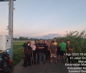 Mahasiswa KKN Umma Maros Bersama Warga Serta Pemerintah Lakukan Kerja Bakti di Desa Tellumpoccoe