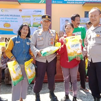 Polsek Galang Gelar Gerakan Pangan Murah Sambut HUT Ke-80 RI, 3 Ton Beras Ludes Diserbu Warga