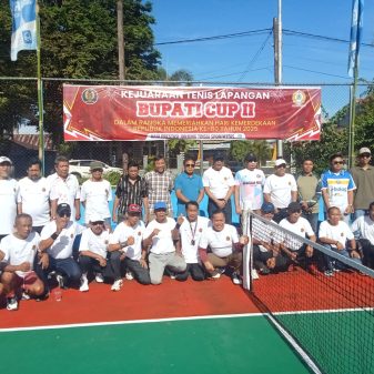 Sambut HUT RI Ke-80, Kejuaraan Tenis Lapangan Bupati Cup II Tolitoli Telah Dibuka