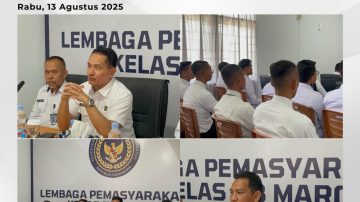 PK Ahli Utama Ditjenpas Berikan Pengarahan di Lapas Kelas IIB Maros, Perkuat Sinergi dan Kinerja