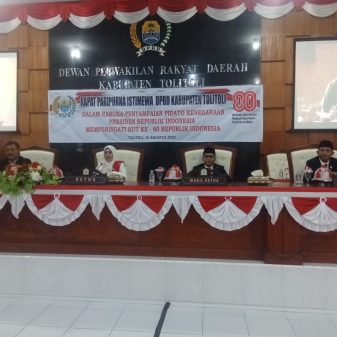 Rapat Paripurna Istimewa DPRD Tolitoli Dengarkan Pidato Kenegaraan Presiden RI Jelang HUT ke-80 Kemerdekaan
