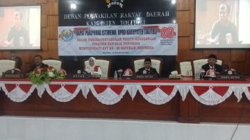 Rapat Paripurna Istimewa DPRD Tolitoli Dengarkan Pidato Kenegaraan Presiden RI Jelang HUT ke-80 Kemerdekaan