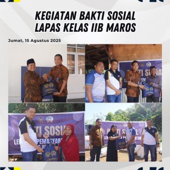 Lapas Kelas IIB Maros Gelar Bakti Sosial Sambut HUT ke-80 RI