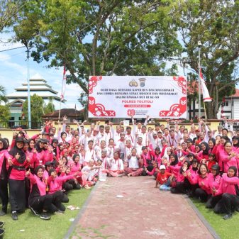 Olahraga Bersama dan Lomba Rakyat Meriahkan HUT ke-80 RI dan HKGB ke-73 di Polres Tolitoli