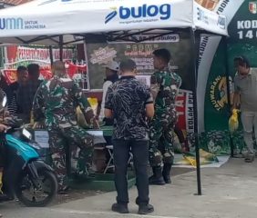 Gerakan Pangan Murah dilaksanakan Oleh Kodim 1407 Bone Jaga Stabilitas Pangan
