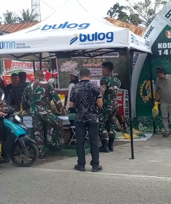 Gerakan Pangan Murah dilaksanakan Oleh Kodim 1407 Bone Jaga Stabilitas Pangan