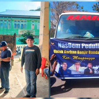 Peduli Bencana, VBL Bunda Juliet dan DPD Nasdem Nagekeo Salurkan Bantuan Korban Banjir Bandang Mauponggo