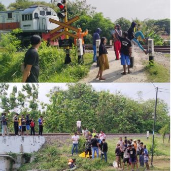 Akibat salah Lihat Jalur, Penjaga Perlintasan Kereta Api, Tewas Seketika Hingga Terpental 50M.