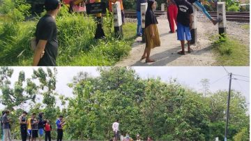 Akibat salah Lihat Jalur, Penjaga Perlintasan Kereta Api, Tewas Seketika Hingga Terpental 50M.