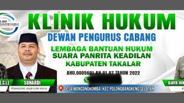 LBH Suara Panrita Keadilan Desak Evaluasi Aparat Desa Moncongkomba — “Jangan Abaikan UU Desa, Ada Konsekuensi Hukum!”