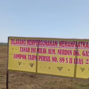 Ahli Waris Kembali Pasang Plang Kepemilikan di Desa A’bulosibatang Maros