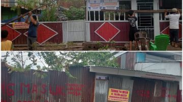 Pemilik Lahan di Belakang Kantor Lurah Pannampu Makassar Tutup Lokasi Yang Dimanfaatkan Oknum