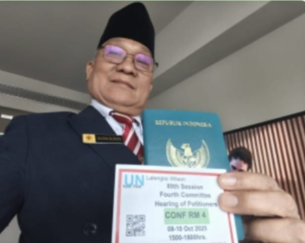 Wilson Lalengke Ambil Kartu Pass Masuk Gedung PBB, Siap Berpidato