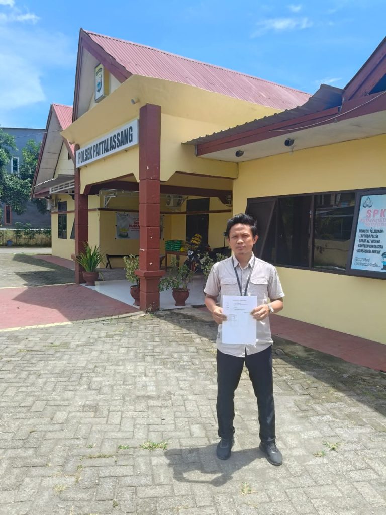 LBH Suara Panrita Keadilan Laporkan Diduga Pelaku Perusakan Barang di Polsek Pattallassang Takalar