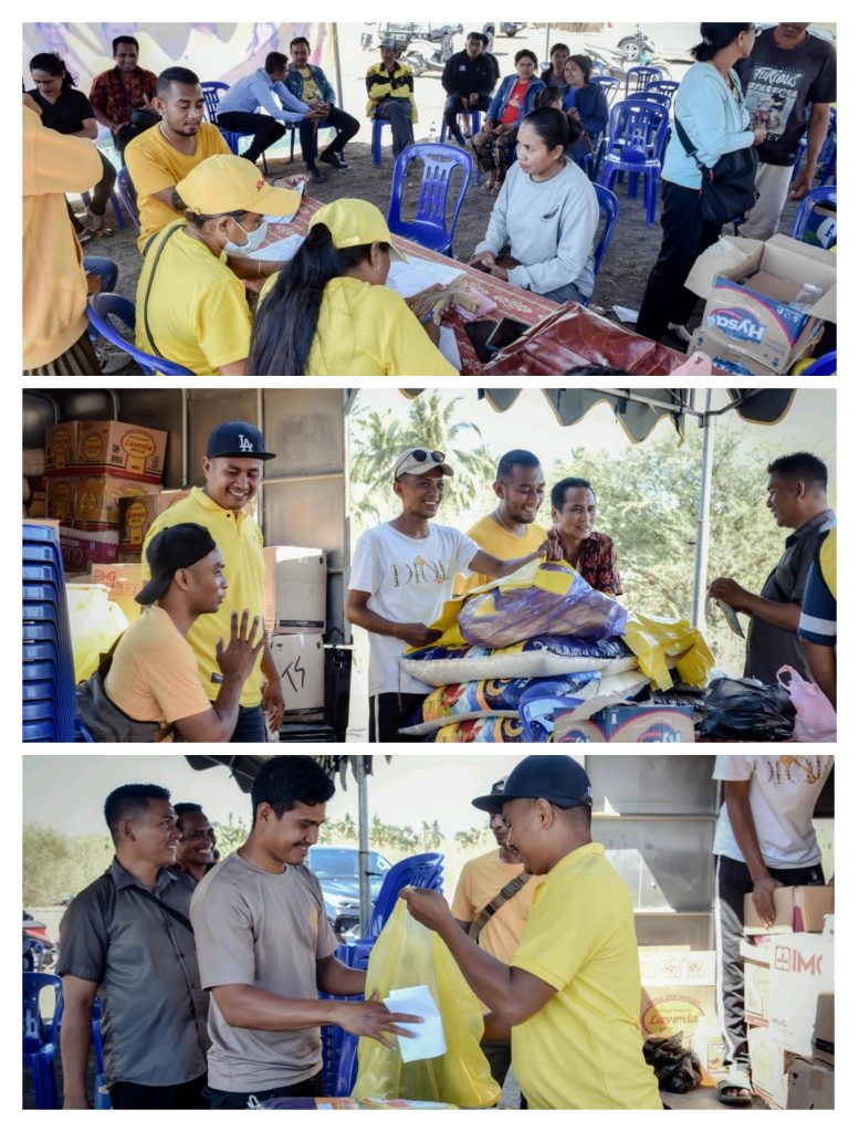 Songsong HUT Ke-61, Partai Golkar Sabu Raijua Gelar Pasar Murah dan Bagi Sembako Gratis