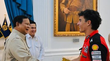 Presiden Prabowo Terima Kunjungan Juara Dunia MotoGP Marc Marquez