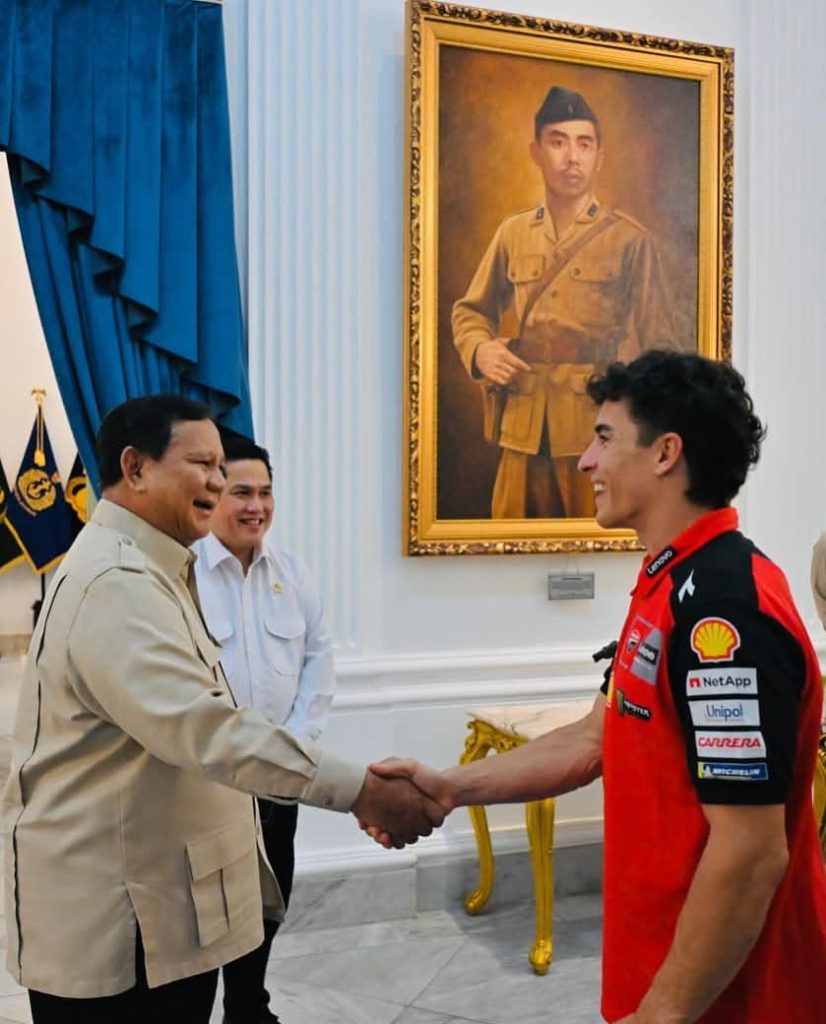 Presiden Prabowo Terima Kunjungan Juara Dunia MotoGP Marc Marquez