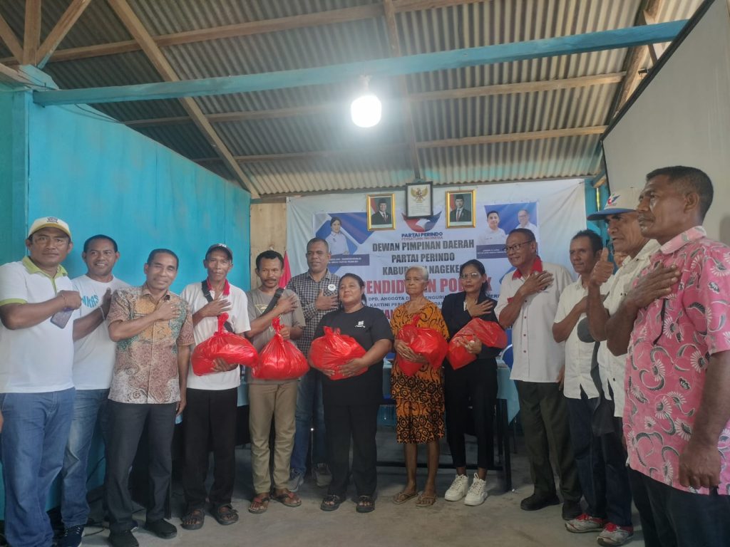 HUT ke-11, Perindo Nagekeo Berbagi Sembako  dan Gelar Pendidikan Politik