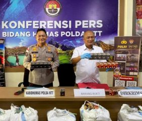 Polda NTT Sita 2.590 Bungkus Rokok Ilegal