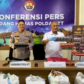 Polda NTT Sita 2.590 Bungkus Rokok Ilegal