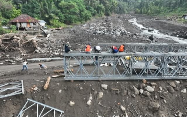 Pulihkan Akses Masyarakat Nagekeo, Target Jembatan Bailey Teodhae 1 Rampung 4 Oktober